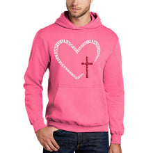 Load image into Gallery viewer, Blessed Heart - Men's Word Art Hooded Sweatshirt