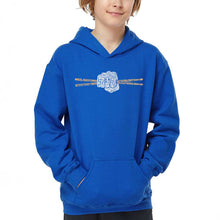 Load image into Gallery viewer, Drum Sticks - Boy's Word Art Hooded Sweatshirt