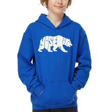 Load image into Gallery viewer, Yosemite Bear - Boy's Word Art Hooded Sweatshirt