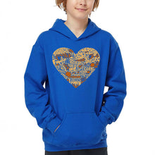 Load image into Gallery viewer, Thanksgiving Heart - Boy&#39;s Word Art Hooded Sweatshirt