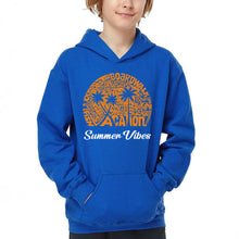 Load image into Gallery viewer, Summer Vibes - Boy&#39;s Word Art Hooded Sweatshirt