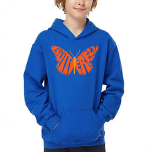 Load image into Gallery viewer, Butterfly - Boy&#39;s Word Art Hooded Sweatshirt