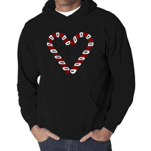 Load image into Gallery viewer, Candy Canes - Men's Word Art Hooded Sweatshirt