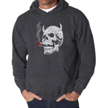 Load image into Gallery viewer, 7 Deadly Sins Skull - Men&#39;s Word Art Hooded Sweatshirt