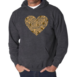 Fall Vibes  - Men's Word Art Hooded Sweatshirt