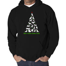 Load image into Gallery viewer, Here Comes Santa Paws - Men&#39;s Word Art Hooded Sweatshirt