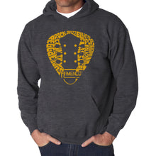 Load image into Gallery viewer, Guitar Pick Genres - Men's Word Art Hooded Sweatshirt