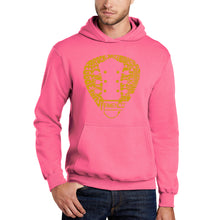 Load image into Gallery viewer, Guitar Pick Genres - Men's Word Art Hooded Sweatshirt