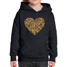 Load image into Gallery viewer, Fall Vibes  - Girl&#39;s Word Art Hooded Sweatshirt