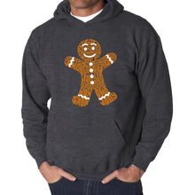 Load image into Gallery viewer, Gingerbread - Men's Word Art Hooded Sweatshirt