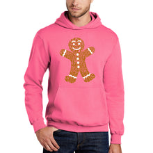 Load image into Gallery viewer, Gingerbread - Men's Word Art Hooded Sweatshirt
