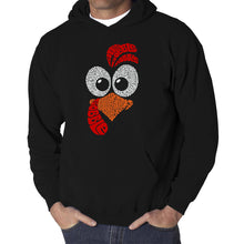 Load image into Gallery viewer, Turkey Face - Men&#39;s Word Art Hooded Sweatshirt