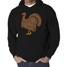 Load image into Gallery viewer, Thankgiving Turkey - Men's Word Art Hooded Sweatshirt