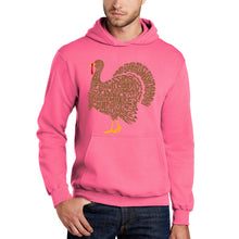 Load image into Gallery viewer, Thankgiving Turkey - Men's Word Art Hooded Sweatshirt