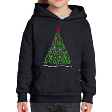 Load image into Gallery viewer, We Wish You A Merry Christmas - Girl's Word Art Hooded Sweatshirt