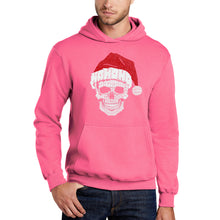 Load image into Gallery viewer, Santa Skull - Men&#39;s Word Art Hooded Sweatshirt