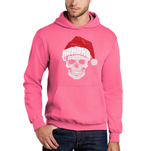 Santa Skull - Men's Word Art Hooded Sweatshirt