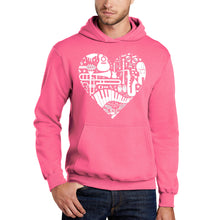 Load image into Gallery viewer, Musical Instrument Heart - Men's Word Art Hooded Sweatshirt