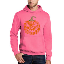 Load image into Gallery viewer, Halloween Pumpkin - Men's Word Art Hooded Sweatshirt
