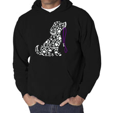 Load image into Gallery viewer, Dog Leash - Men's Word Art Hooded Sweatshirt
