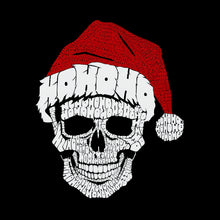 Load image into Gallery viewer, Santa Skull - Men&#39;s Word Art Hooded Sweatshirt