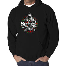 Load image into Gallery viewer, Christmas Ornament - Men's Word Art Hooded Sweatshirt