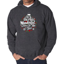 Load image into Gallery viewer, Christmas Ornament - Men's Word Art Hooded Sweatshirt