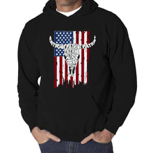 Load image into Gallery viewer, Patriot Flag - Men's Word Art Hooded Sweatshirt