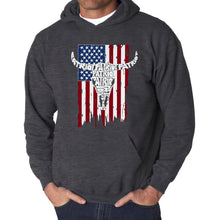 Load image into Gallery viewer, Patriot Flag - Men's Word Art Hooded Sweatshirt