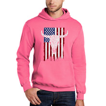 Load image into Gallery viewer, Patriot Flag - Men's Word Art Hooded Sweatshirt
