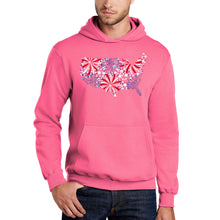 Load image into Gallery viewer, USA Fireworks - Men's Word Art Hooded Sweatshirt