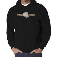 Load image into Gallery viewer, Drum Sticks - Men's Word Art Hooded Sweatshirt
