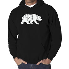 Load image into Gallery viewer, Yosemite Bear - Men's Word Art Hooded Sweatshirt