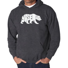 Load image into Gallery viewer, Yosemite Bear - Men's Word Art Hooded Sweatshirt
