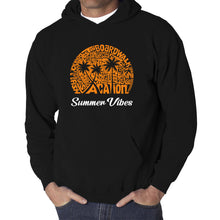 Load image into Gallery viewer, Summer Vibes - Men&#39;s Word Art Hooded Sweatshirt