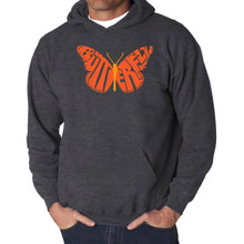 Load image into Gallery viewer, Butterfly - Men&#39;s Word Art Hooded Sweatshirt