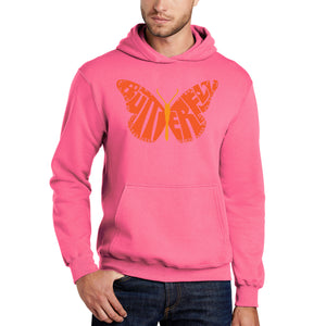 Butterfly - Men's Word Art Hooded Sweatshirt