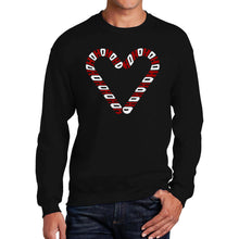 Load image into Gallery viewer, Candy Canes - Men's Word Art Crewneck Sweatshirt