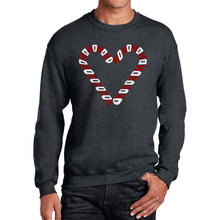 Load image into Gallery viewer, Candy Canes - Men's Word Art Crewneck Sweatshirt