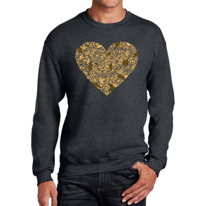 Fall Vibes  - Men's Word Art Crewneck Sweatshirt