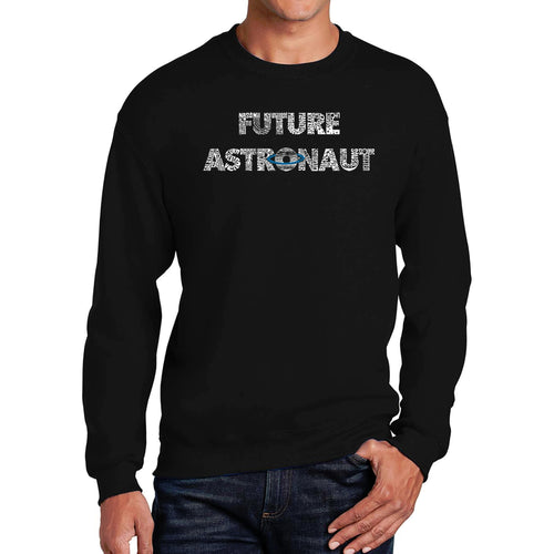 Future Astronaut - Men's Word Art Crewneck Sweatshirt