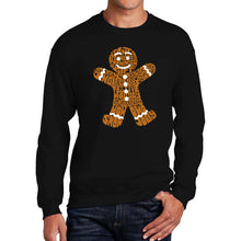 Load image into Gallery viewer, Gingerbread - Men's Word Art Crewneck Sweatshirt