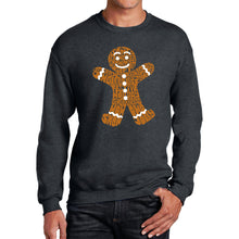 Load image into Gallery viewer, Gingerbread - Men's Word Art Crewneck Sweatshirt