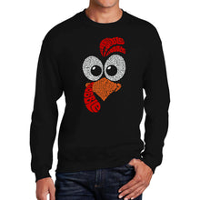 Load image into Gallery viewer, Turkey Face - Men&#39;s Word Art Crewneck Sweatshirt