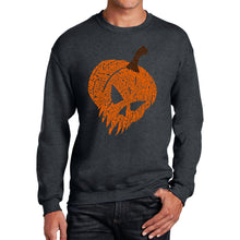 Load image into Gallery viewer, Evil Pumpkin - Men's Word Art Crewneck Sweatshirt
