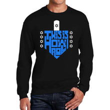 Load image into Gallery viewer, This is How I Roll Dreidel - Men&#39;s Word Art Crewneck Sweatshirt