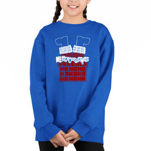 Load image into Gallery viewer, Chimney Santa - Girl&#39;s Word Art Crewneck Sweatshirt