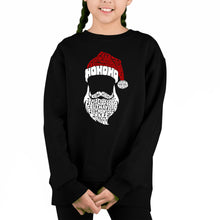 Load image into Gallery viewer, Feliz Navidad Santa Claus - Girl&#39;s Word Art Crewneck Sweatshirt