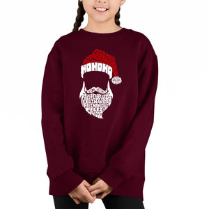 Feliz Navidad Santa Claus - Girl's Word Art Crewneck Sweatshirt