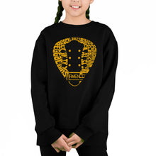 Load image into Gallery viewer, Guitar Pick Genres - Girl's Word Art Crewneck Sweatshirt
